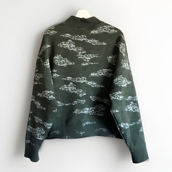 Gymshark Adapt Camo Seamless Track Jacket Moss Olive Aloe Green Size XL - Picture 2 of 5